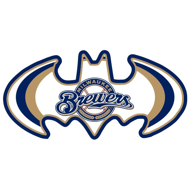Milwaukee Brewers Batman Logo DIY iron on transfer (heat transfer)